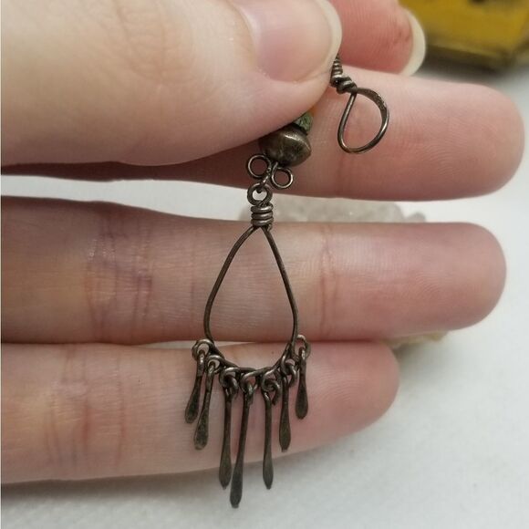 Native american handcrafted tribal tassel necklace pendant sterling‎ silver - Picture 1 of 2